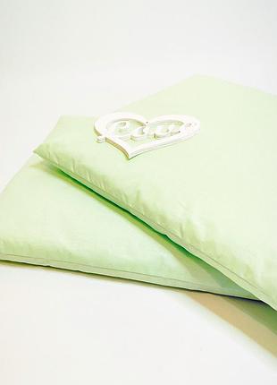 Подушка прямоугольная салатовая бязь penetka 60x40 см