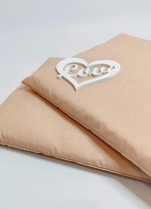 Подушка прямоугольная золотистая бязь penetka 60x40 см