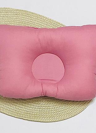 Подушка детская ортопедическая бабочка большая розовая бязь penetka 32x22 см