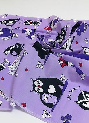 Пеленка бязь фиолетовые птички penetka 110x85 см