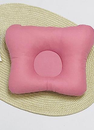 Подушка детская ортопедическая бабочка малая розовая бязь penetka 25x20 см