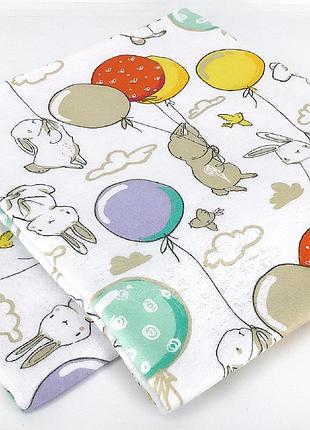 Пеленка фланелевая (байковая) разноцветные шарики penetka 90x80 см