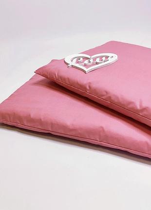 Подушка прямоугольная розовая бязь penetka 60x40 см