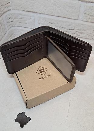 Шкіряний гаманець, ручна робота, подарункове пакування