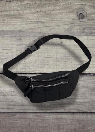 Сумка бананка тканевая через плечо