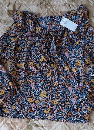 Новая блуза в каетиковый принт от cropp в размере л