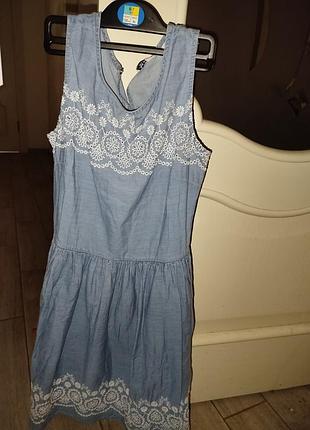 Платье джинс лёгкий