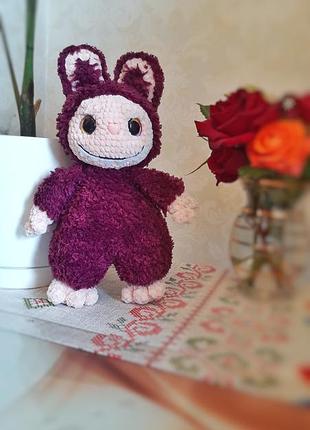 Лабубу ручної роботи, вязаный лабубу