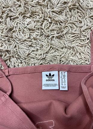 Топ jersey adidas в рубчик на бретелях4 фото