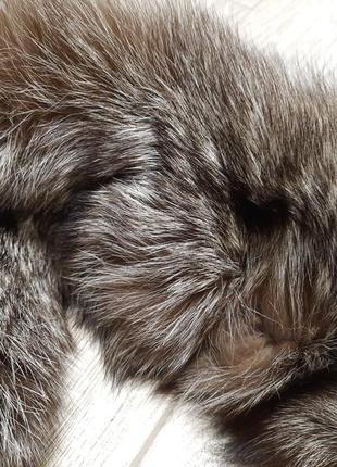 Горжетка мех чернобурка