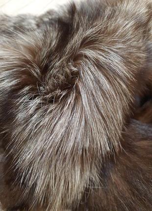 Горжетка мех чернобурка