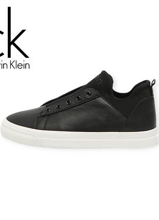Calvin klein, крутежные кожаные кроссовки, модель valiri, черного цвета размер 38, новые.