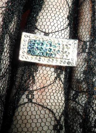 Срібна каблучка перстень, кристали swarovski, сваровскі, ручна робота, срібло 925 проби, тайланд