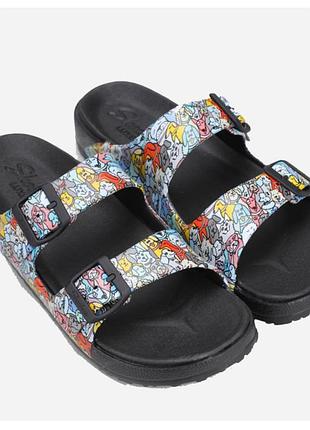 Жіночі шльопанці skechers foamies: cali breeze 2.0 - check'her (111021 вкмт) з двома ремінцями.