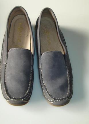 Кожаные туфли мокасины фирмы rohde женские  на 39 размер