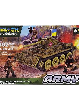 Конструктор армія iblock pl-921-430, 3 фігурки військових вид 3