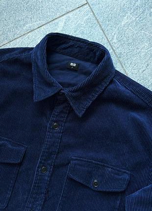 Рубашка сорочка харрингтон плотная вельвет uniqlo japan