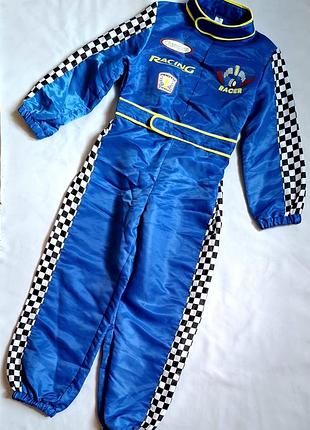 Гонщик tu англия пилот формула 1 карнавальный костюм комбинезон профессии на 7-8 лет