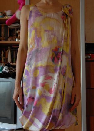 Платье h&m с акварельным рисунком2 фото