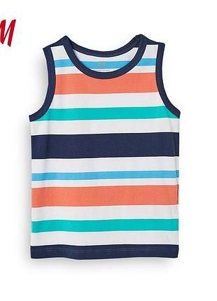 Классная полосатая майка h&m, майка, футболка без рукавов