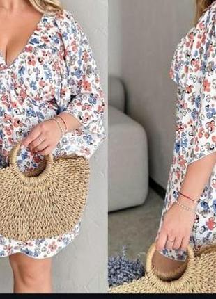 Летнее платье большого размера