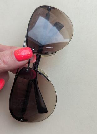 Солнцезащитные очки prada, оригинал. авиаторы унисекс.