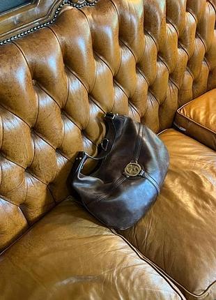 Вінтажна сумка authe gucci half moon brown