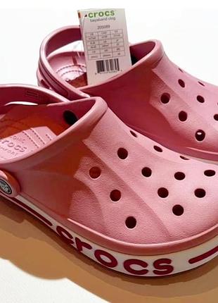 Шльопанці сабо crocs bayaband pink