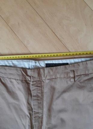 Джинсы брюки брюки zara светло-коричневого цвета8 фото
