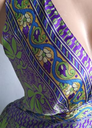 Вінтажний натуральний шовк, сарафан, індія