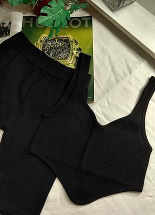 Топ в рубчик zara