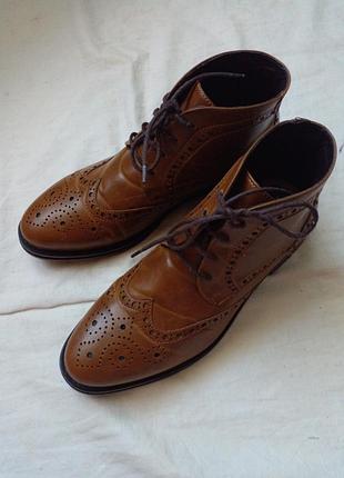 Кожаные ботинки 42 р