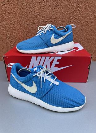 Оригинальные женские кроссовки nike roshe  one 38 размер голубого цвета 🔥