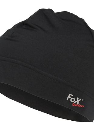 Шапка для бега fox outdoors «run» без отворота  black \ черная 54-58, серая