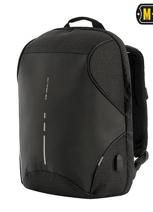 M-tac рюкзак urban line anti theft shell pack dark grey/black