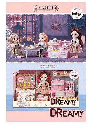 Стильный набор мебели для куклы "кухня" 6640 (24)