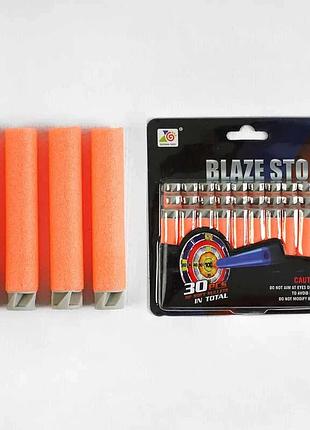 Патроны zc 09 (72/2) - 30 мягких патронов с резиновым наконечником на листе