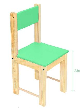 Детский стульчик "игруша" салатового цвета №28
