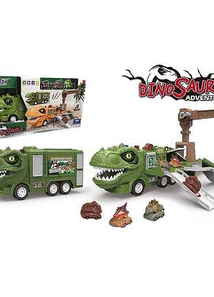 Динозавр-парковка sj 692 a-1: захватывающий набор с инерционным механизмом и подъемным краном