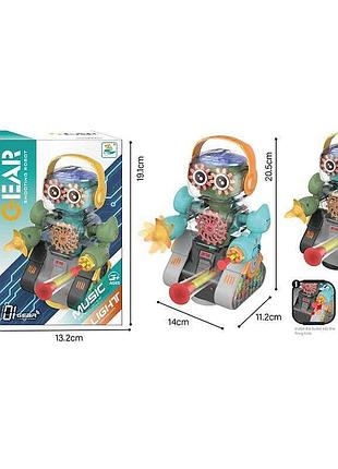 Музыкальный робот-игрушка 801-3 с подсветкой и стрельбой