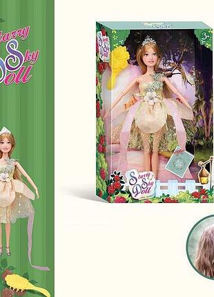 Волшебная кукла-фея sk 054 d с диадемой и щеткой для волос