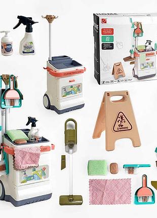 Унікальний набір для дитячого прибирання з пилососом на батарейках (20 елементів)