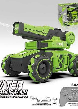 Водяной танк на радиоуправлении sl 8014 a (18) с вращением на 360°