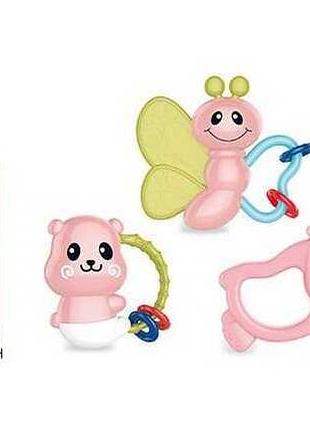Набор ярких погремушек для малышей bm 5600-2 (96/2) – 4 штуки в коробке