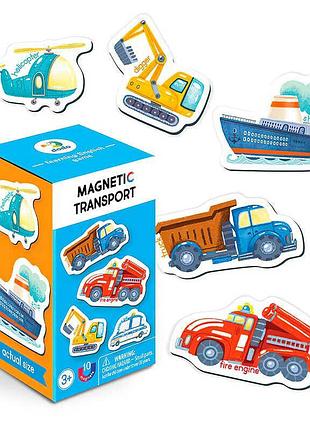 Магнітний набір "транспорт" від dodo — 10 магнітів для веселого навчання