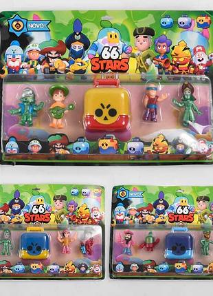 Фигурки героев brawl stars ldy 220932 (72) – три вида, на картоне