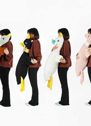 Чарівний гусак з квіткою - м'яка іграшка для малюків