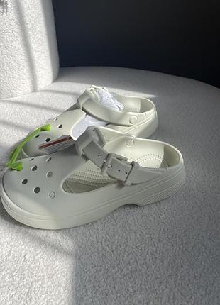 Крокси , crocs , молочно - сірі крокси