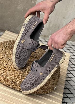 Мокасини portafino grey, чоловічі мокасини, чоловіче взуття
