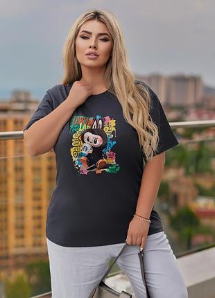 Женская футболка labubu лабубу